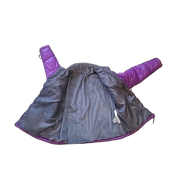 Free Country Women's Jacket Adult Size XL Purple Long Sleeve Zip Pockets Puffer - Picture 3 of 9